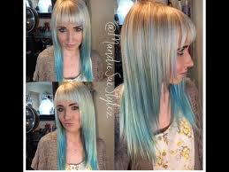 Blend in with your dyed hair or use for turquoise contrasts or highlights. Blonde Turquoise Melt Balayage Weaving Hairpainting Tutorial Part 2 Youtube