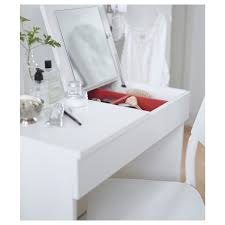 According to the ikea website the ekby alex / ekby valter 'allows you to keep your favourite items visible on the open shelf, and hide away things you need close at hand in the drawers.' pretty ideal for a dressing table. Brimnes White Dressing Table 70x42 Cm Ikea