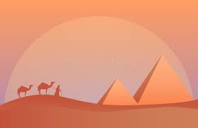 I had the serene pleasure of driving a peugeot 504 through the sahara dried riverbeds from tunis to niamey many years back. Vector Illustration Of Landscape In Savanna Camel Caravan At Pyramids In Sunset Scenic View Of Desert With Nature Stock Vector Illustration Of Afterglow Cartoon 66420195