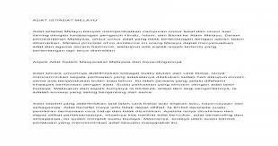 Maybe you would like to learn more about one of these? Adat Istiadat Melayu Docx Document