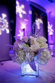 Magnolia and hydrangea silk floral centerpiece this silk decoration may effortlessly become a focal point of any room with its big white blooms crafted in a truly realistic way. Winter Wonderland Birthday Party Ideas Photo 8 Of 44 Winter Wonderland Wedding Centerpieces Winter Wonderland Birthday Sweet 16 Winter