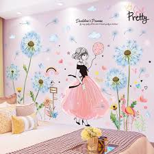 Buy floral & garden wall stickers and get the best deals at the lowest prices on ebay! Pretty Girl Wall Stickers Diy Blue Color Flowers Wall Decals For Kids Rooms Baby Bedroom Nursery Decoration Wall Stickers Aliexpress