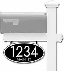 Rated 5 out of 5 stars. Curb N Sign Hanging House Mailbox Address Numbers Sign Oval Reflective Ebay
