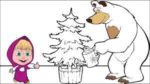 There are a lot of coloring pages for kids on our website my coloring pages, for example: Masha And The Bear Coloring Pages Youtube