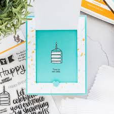 The widget has front card and backside card. Simon Says Stamp Flip Up Birthday Card Video Yana Smakula