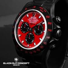 Black And Red Mens Watch Black Red Theme Watches Mens Watches Black Red Watch Black And Red