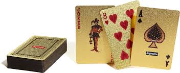 • 70 x 120 mm each. Details Supreme Gold Deck Of Cards Supreme Community