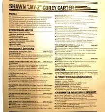 Jay Z S Resume Jayz Celebrity Resume Template Great Resumes Resume