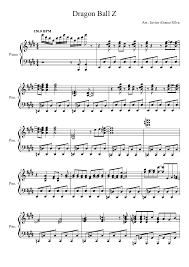 Dragon ball z theme song lyrics at lyrics on demand. Dragon Ball Z Sheet Music For Piano Solo Musescore Com