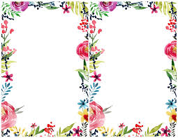 Motivate your students to work through the creative writing process by allowing them to publish their work on this fancy border paper. Printable Free Flower Border Template Novocom Top