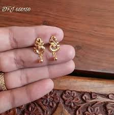 Hi If I Buy This Ear Rings So Whats The Cost Gold Earrings Indian Gold Earrings Designs Gold Jewelry Simple Necklace