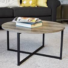 Household Essentials Ashwood Round Coffee Table Gray Coffee Table Coffee Table Walmart Modular Coffee Table