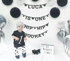 Black And White Theme Birthday Party Black And White Baby Birthday Boys 1st Birthday Party Ideas Boy Birthday Parties 1st Birthday Party Favors