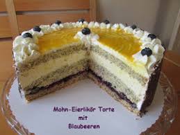 Mohn Eierlikor Torte Mit Blaubeeren Zuckerblume58s Jimdo Page