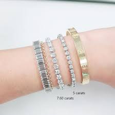 A tennis bracelet contains many small gems, typically diamonds, that are linked together to form a. Classic Diamond Tennis Bracelet Gempress