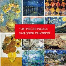This new puzzle is based on a painting from 1866 by winslow homer and it depicts three women and one man play croquet. 1000 Pieces Jigsaw Puzzle World Famous Paintings Old Master Van Gogh Educational Toys For Kid Adult Educational Toys Educational Toys For Kidspiece Jigsaw Puzzle Aliexpress