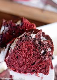 I decorated mine similarly to the original recipe, but in addition to the. Red Velvet Bundt Cake Easy Semi Homemade Cake Recipe With Glaze