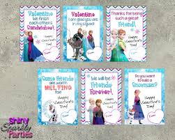 The cutest valentines day free printables for kids of all ages. Frozen Valentine Cards Instant Download Forever Fab Boutique