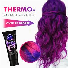 Surprise purple mermaid hair was the birthday present one client received from jen puebla alfaro (@chromacrowns), a booth renter out of serenity salon in mission viejo, california. Thermochromic Color Changing Wonder Dye Mermaid Hair Dye Gray Hair Color Cream Thermal Sensing Shade Shifting Hair Color Wax Buy At A Low Prices On Joom E Commerce Platform