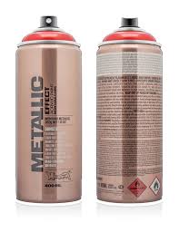 Montana Emc3020 Red Metallic Effect Spray Paint 400ml Spray Paint Supplies From Fat Buddha Store Uk
