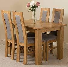 Sold and shipped by spreetail. Hampton 120 160cm Extending Oak Dining Table Chairs With Stanford Oak Chairs Ebay