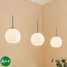 Die designer esstischlampe als wahrer hingucker. Lindby Pendelleuchte Eloy Dimmbar Modern In Weiss Aus Glas U A Fur Wohnzimmer Esszimmer 3 Flammig E27 Hangeleuchte Pendelleuchte Esstisch Beleuchtung