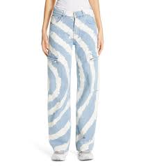 Black And Blue Tie Dye Pants Ganni Relaxed Leg Jeans In Bleach Tie Dye Tie Dye Jeans Bleach Jeans Diy Tie Dye Pants
