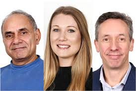 Professor Parmjit Jat, Lecturer Melissa L.D. Rayner, and Simon Mead, PhD