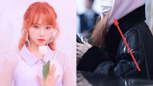 She is signed under source . 6 Photos Of Iz One S Kim Chaewon That Can Prove How Small Her Face Really Is In Real Life
