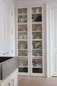 Cabinets With Glass Paneled Doors And Interior Lighting Create The Illusion Of A Window Giving The Sp Kitchen Design Kitchen Cabinet Design Kitchen Renovation