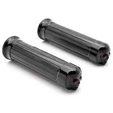 Hot Sale Black Skull Skeleton Red Eye 1 Handle Bar Hand Grips Pair Custom Motorcycle For Harley D Motorcycle Handlebar Harley Davidson Sport Black Motorcycle