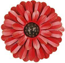 Free shipping on orders over $25 shipped by amazon. Amazon Com Zcaukya Large Metal Flower Wall Decor 13 Flower Art Wall Hanging For Indoor Outdoor Home Bedroom Office Garden Red Home Kitchen