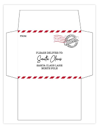 Mailing your letters to santa. Free Printable Letter To Santa With Matching Printable Envelope