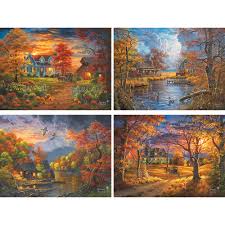 Bits and pieces 1000 piece puzzles. Jigsaw Toys Hobbies Bits And Pieces 1000 Piece Puzzle Autumn Lights By Artist Abraham Hunter