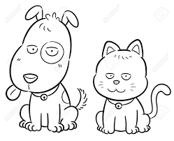 Ilustracion Vectorial De Dibujos Animados Del Gato Y Perro Libro Para Colorear Ilustraciones Vectoriales Clip Art Vectorizado Libre De Derechos Image 38432546 Lindos gatitos y gatos libro para colorear 2paperback. ilustracion vectorial de dibujos animados del gato y perro libro para colorear