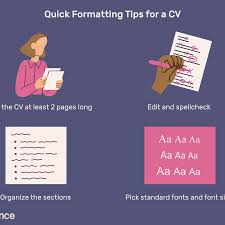 Curriculum Vitae Cv Format Guidelines With Examples
