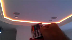 I am attempting to use led lights to give my room some ambiance. Flexible 5050 Rgb Led Ribbon Light Strips Behind Crown Molding By H3 Homes Youtube