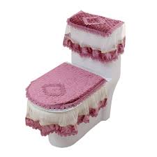 You may need to slit the material on the tank cover for the flush handle. 3 Piece European Style Plush Bathroom Toilet Decor Tank Cover Cushion Toilet Seat Cover Pads Set Supplies Medical Store