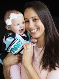 Cronulla 'lucky charm' baby: Team has not lost since Hazel Lewis' birth
