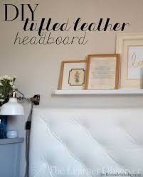 Tufting, or depressions throughout the fabric and padding of the headboard like in the image above leather quality is then divided into four separate categories: Remodelaholic Make A Tufted Leather Headboard