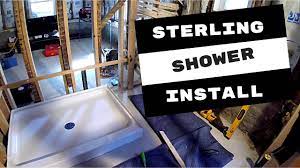 Clear and prepare the intended shower site. Sterling Shower Base Installed In Basement Youtube