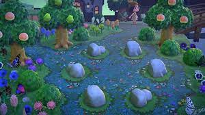 I Finished My Butterfly Rock Garden And I M So Happy With How It Turned Out Wo Rock Garden Animal Crossing Animal Crossing Rock Garden Garden Animal Crossing