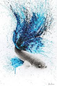 Galaxy Gourami Art Print By Ashvin Harrison Icanvas In 2021 Watercolor Paintings Of Animals Artwork Painting Art Projects