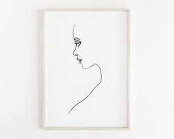 Set of 4 posters abstract female and leaves silhouettes in boho style, collection of paradise women drawing. Pin On Embroidery