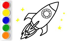 First we show the skyline. How To Draw Spaceship For Kids Education Video For Children Drawing For Kids Spaceship Drawing Coloring For Kids