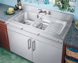 Typically used in country and vintage styled decors, but with stainless steel material and finishes they become a key element in modern kitchen design and. Elkay 4826egdwsl2 48 Inch Flushmount Double Bowl Stainless Steel Kitchen Sink With 18 Gauge 10 Inch Bowl Depth Square Front Towel Bar Mounting Holes And Bowls Left Of Ribbed Area 2 Holes
