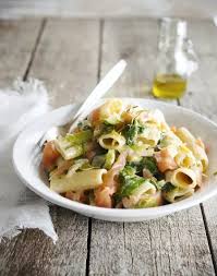 Rigatoni Au Saumon Fume Poireaux Et Zestes De Citron Recette Saumon Fume Pates Au Saumon Fume Recette Italienne