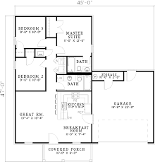 The end units have a door leading to a covered patio. 20 2 Bedroom House Plans Open Floor Plan Magzhouse