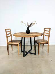 Find round extendable dining tables in glass, wood and whether you opt for a simple, hardwood oak table, wooden, a reclaimed piece or an item crafted from contemporary materials, we host an abundance of cheap glass top dining table. Round Kitchen Table Steel Criss Cross Base What We Make Circular Kitchen Table Wood Dining Room Dining Table