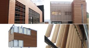 Escaleras verticales deslizantes para limpieza de ventanas. Fachadas De Madera Caracteristicas Tipos Y Ejemplos